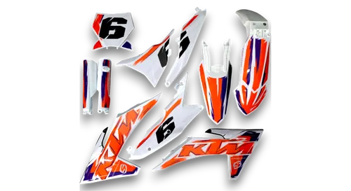 GFP - KTM - SX SX-F / XC XC-F - 2023-2024 - White-Artlex-R6