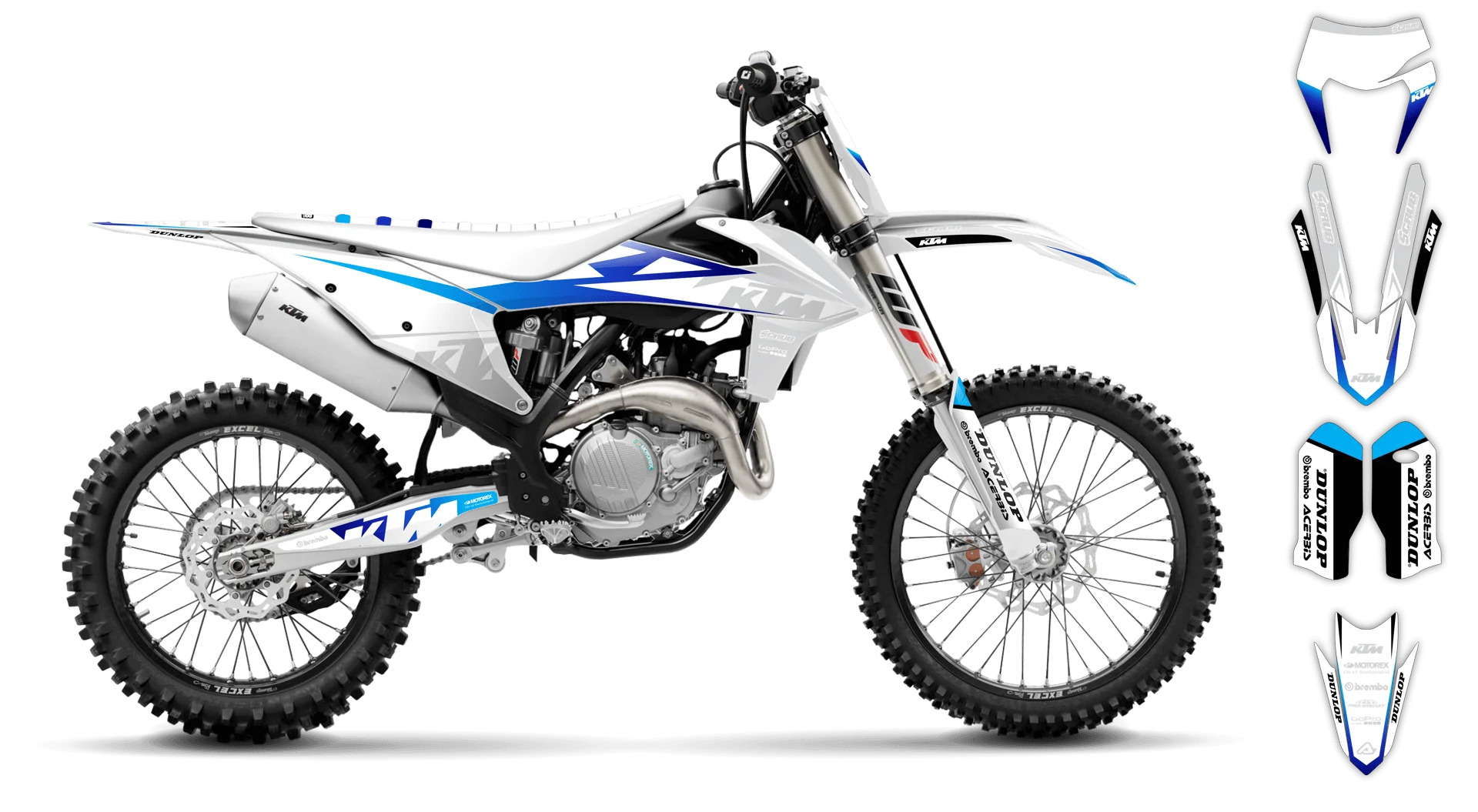 Graphics Kit - KTM - EXC EXC-F / XC-W XCF-W - 2020-2023 - K16 - R2