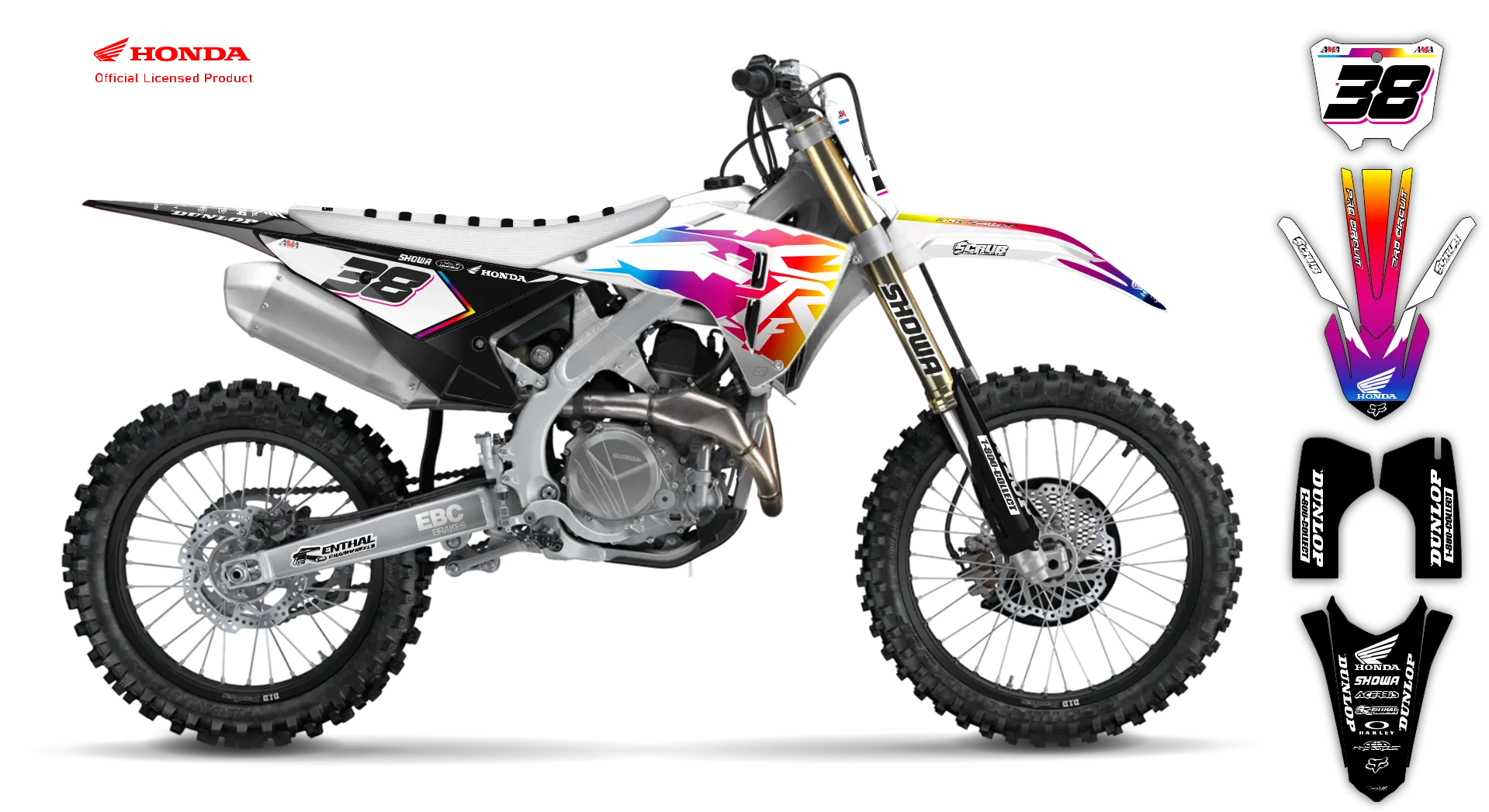 Graphics Kit - Honda - CRF 110 - 2019-2023 - Retro - LE