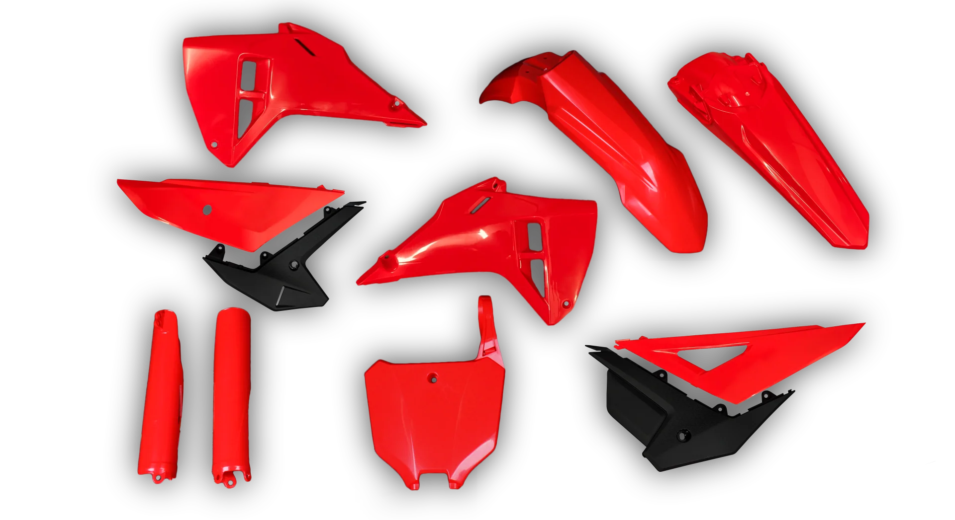Plastics Kit - Honda - CRF 250R - 2022-2024 - Full Kit - Red Restyle