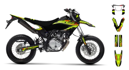 Graphics Kit - Yamaha - WR 125X - 2009-2022 - Fluo SE1023 - ST