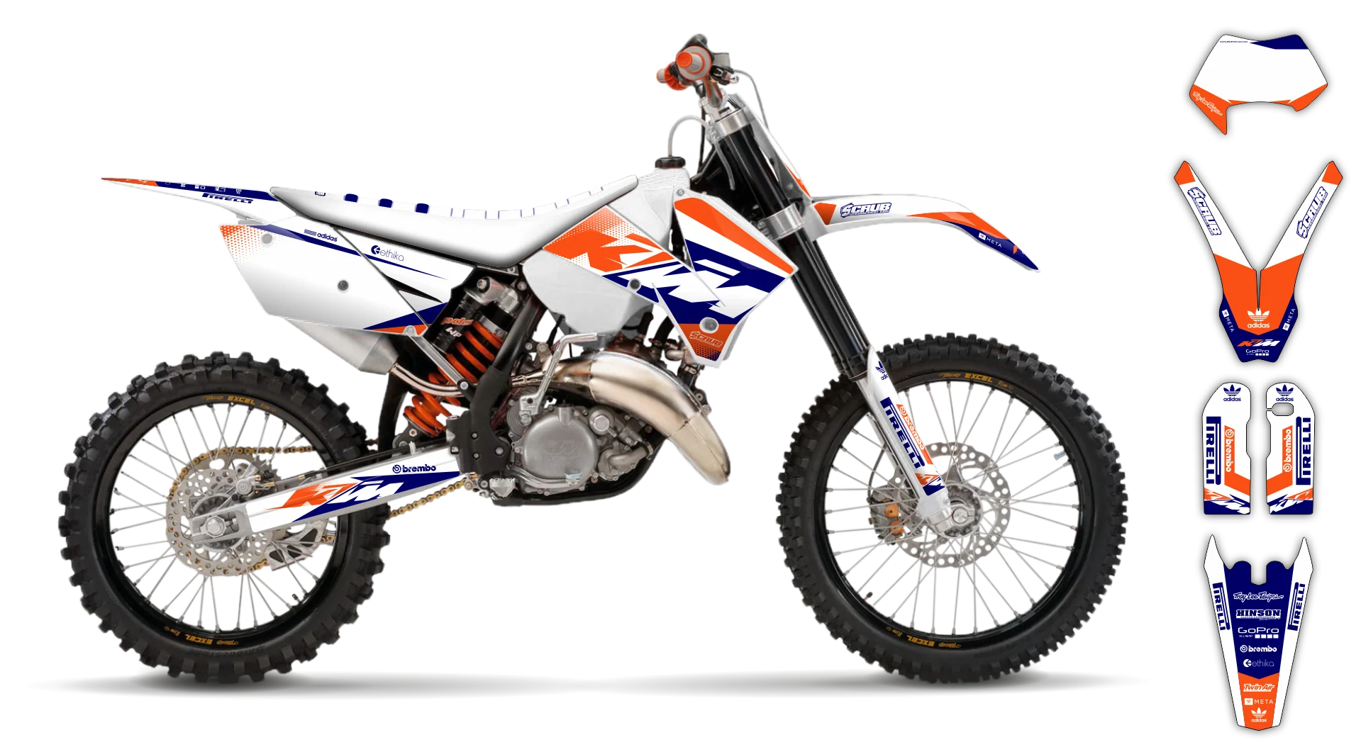 Graphics Kit - KTM - EXC EXC-F / XC-W XCF-W - 2005-2007 - K15 - LE