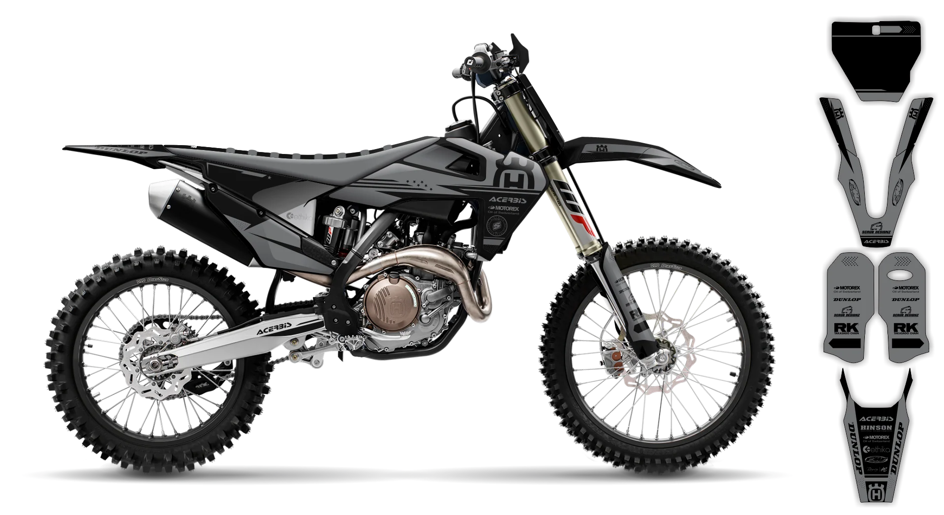 Graphics Kit - Husqvarna 14-> TC-FC-FX Series - 2019-2022 - H14 - R1