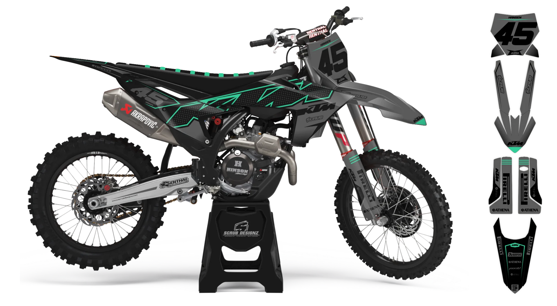 Graphics Kit - KTM - SX 65 - 2009-2015 - K21 - R3