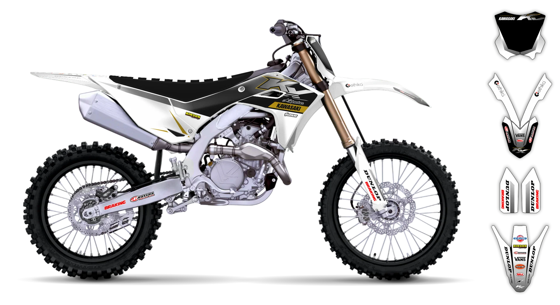 Graphics Kit - Kawasaki - KX 450F - 2024-2025 - Rampage - R2