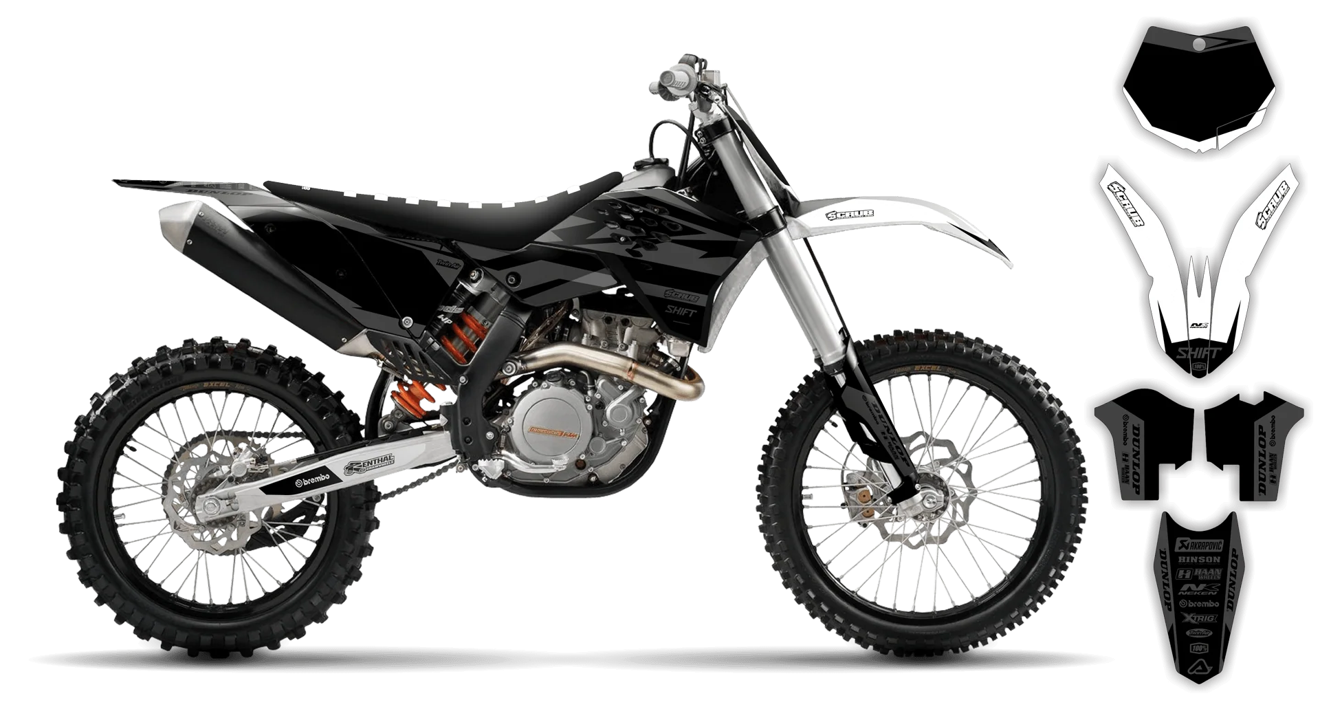 Graphics Kit - KTM - SX SX-F / XC XC-F - 2007-2010 - SE1025 - LE