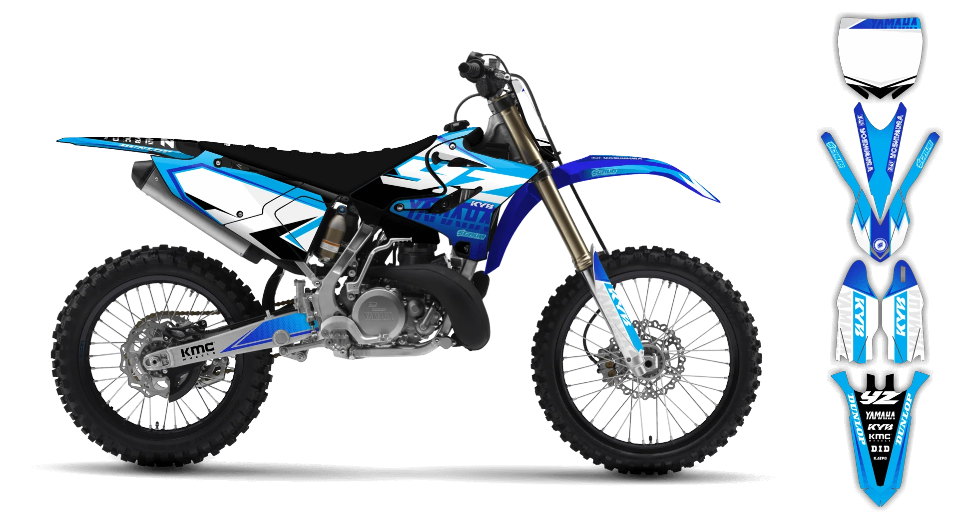 Graphics Kit - Yamaha - YZ 125-250 Revolution - 2005-2007 - Discovery - R3