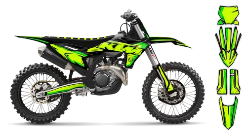 Graphics Kit - KTM - SX SX-F / XC XC-F - 2005-2006 - Fluo Artlex - ST