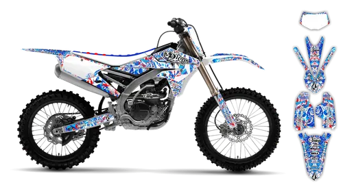 Graphics Kit - Yamaha - WR450F - 2016-2018 - Volcom - ST