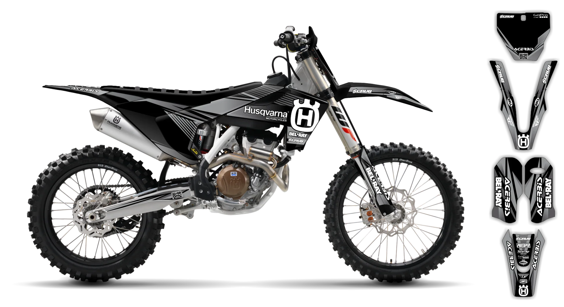 Graphics Kit - Husqvarna 14-> TC-FC-FX Series - 2016-2018 - H-SE1076 - R2