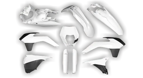 Plastics Kit - KTM - EXC EXC-F / XC-W XCF-W - 2016 - Full Kit - White 1