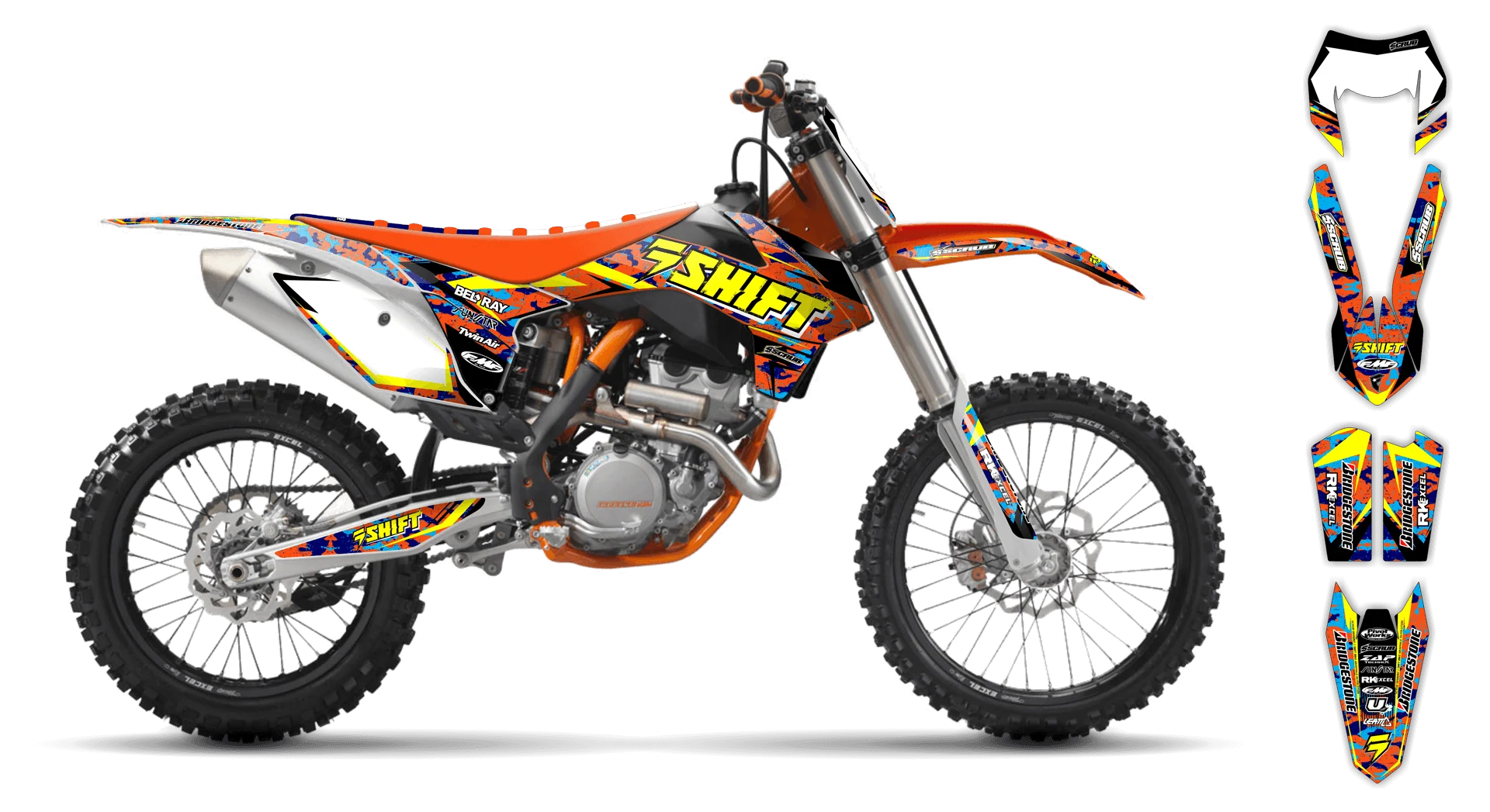Graphics Kit - KTM - EXC EXC-F / XC-W XCF-W - 2012-2013 - Step Up - LE