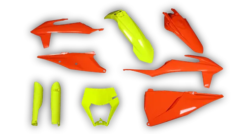 Plastics Kit - KTM - EXC EXC-F / XC-W XCF-W - 2020-2023 - Full Kit - Fluo Yellow Orange