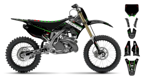 Graphics Kit - Kawasaki - KX 250 - 2004-2008 - Stealth - ST