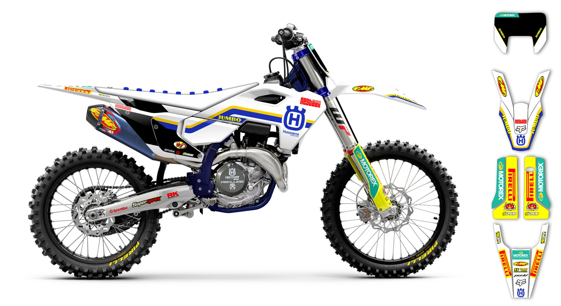 Graphics Kit - Husqvarna 14-> TE-FE Series - 2025 Heritage - Factory Replica 6 - LE