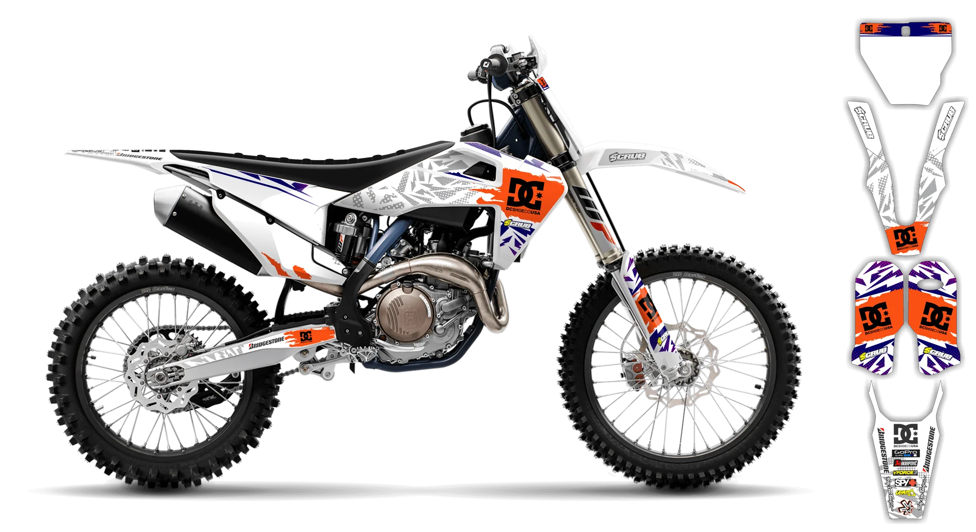 Graphics Kit - Husqvarna 14-> FS Series - 2023-2024 - Kicker - LE