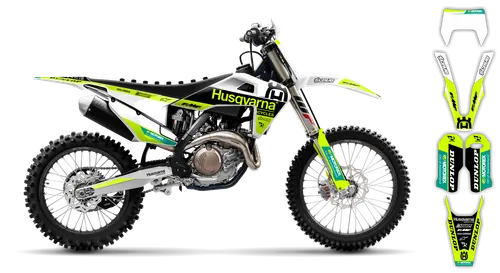 Graphics Kit - Husqvarna 14-> TE-FE Series - 2020-2023 - Fluo H9 - ST