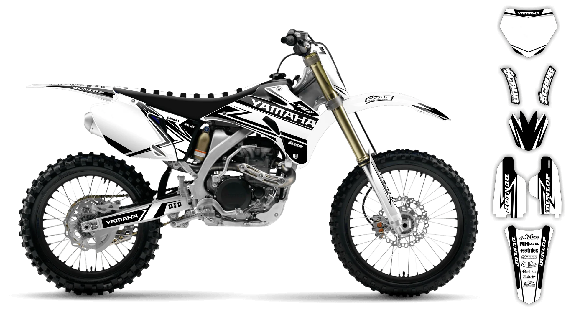 Graphics Kit - Yamaha - YZ426F - 2000-2002 - Evolution - R3