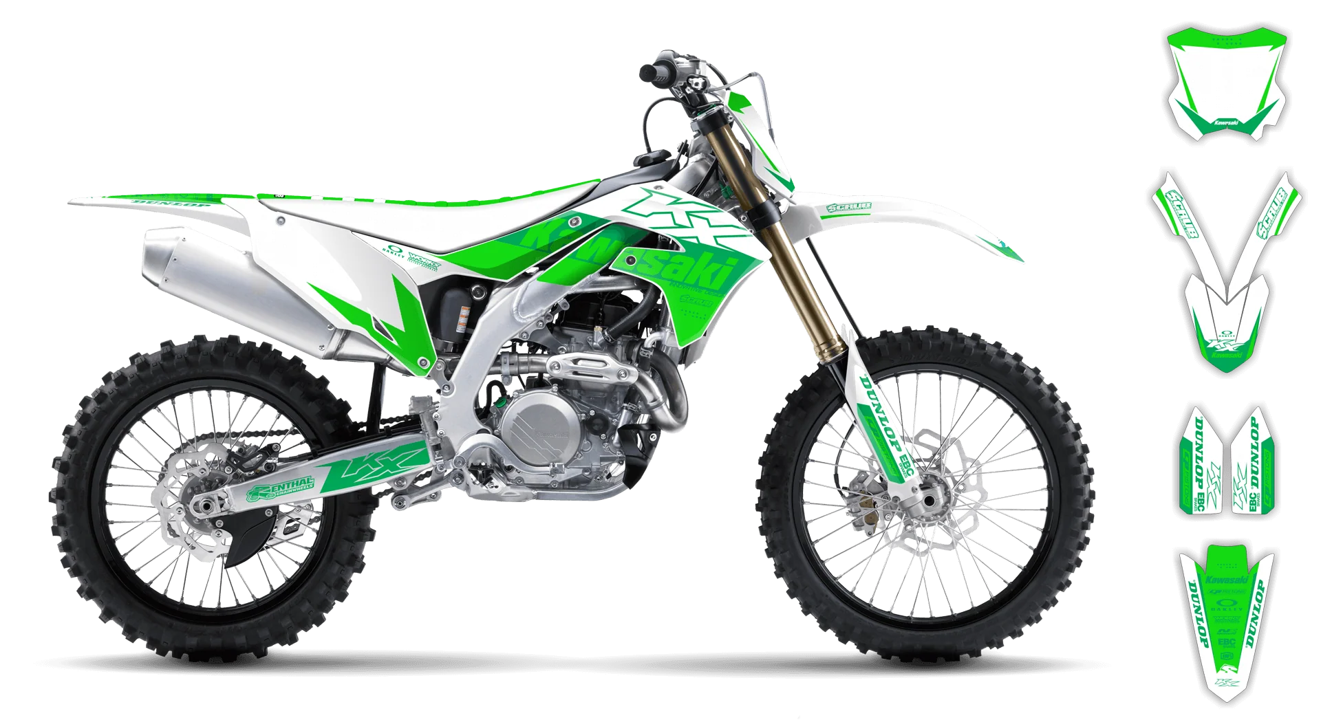 Graphics Kit - Kawasaki - KX 250F - 2021-2024 - Zuniper - R2