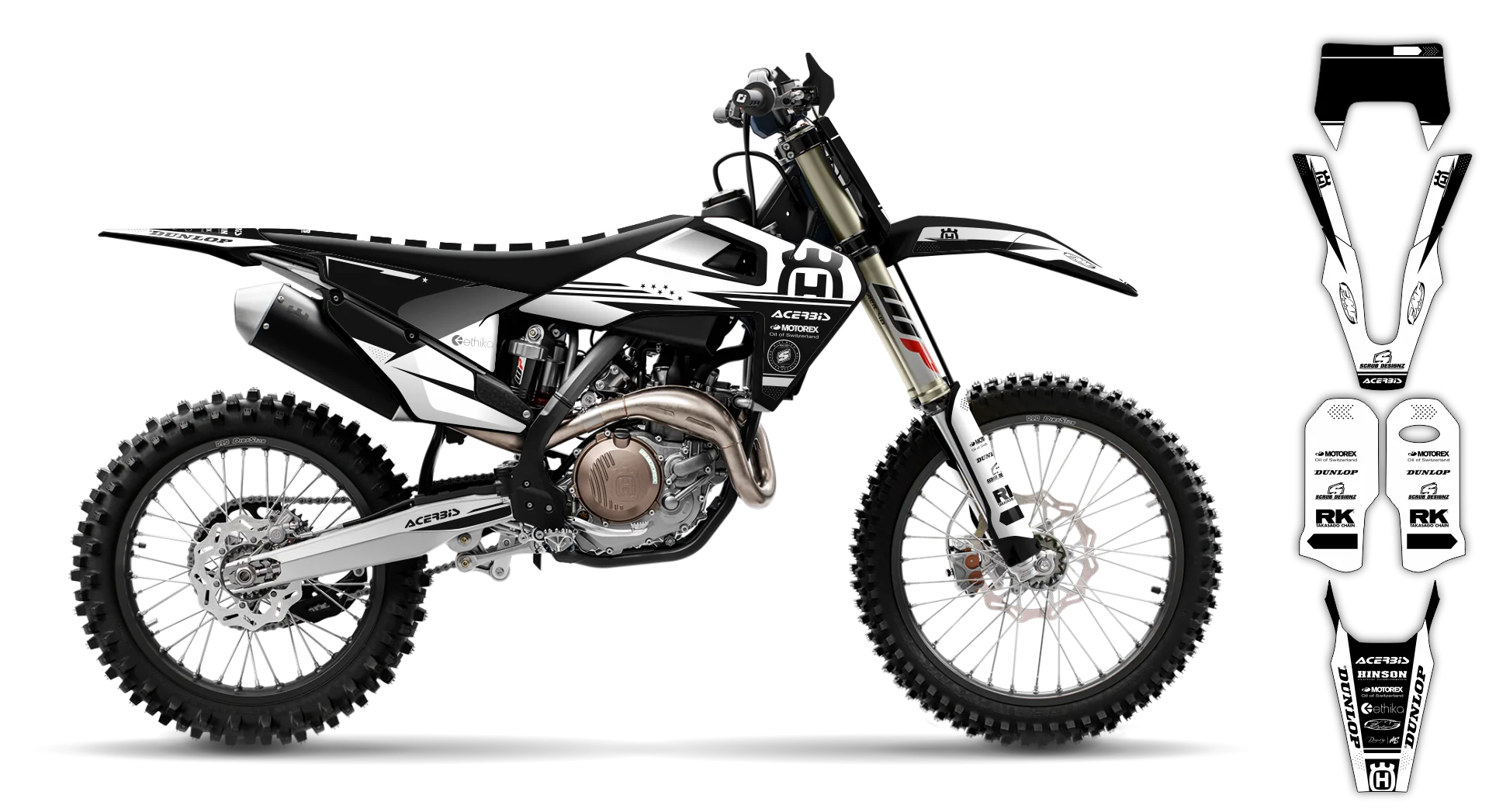 Graphics Kit - Husqvarna 14-> TE-FE Series - 2020-2023 - H14 - LE