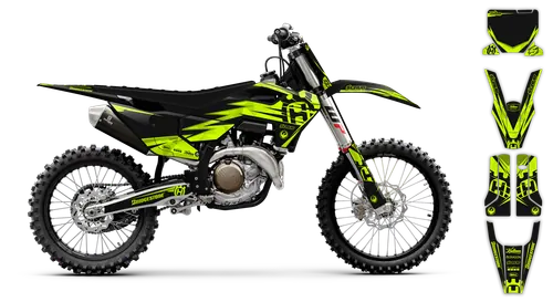Graphics Kit - Husqvarna 14-> TC-FC-FX Series - 2023-2024 - Fluo H-SE1101 - ST