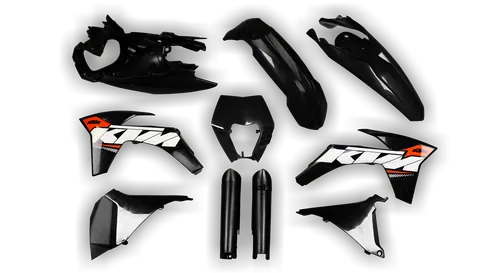 Plastics Kit - KTM - EXC EXC-F / XC-W XCF-W - 2012-2013 - Full Kit - Replica 1 Black