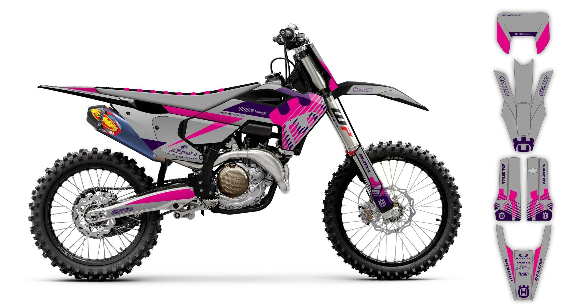 Graphics Kit - Husqvarna 14-> TE-FE Series - 2024 Heritage - H16 - R4