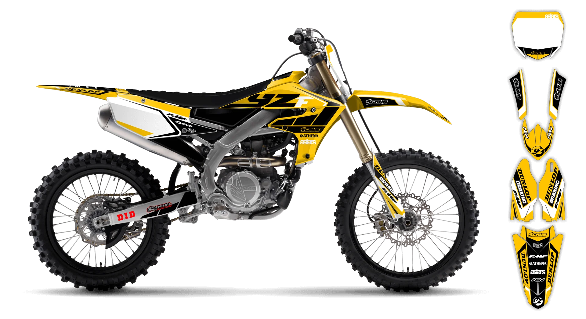 Graphics Kit - Yamaha - WR450F - 2024-2025 - Eclipse - R1