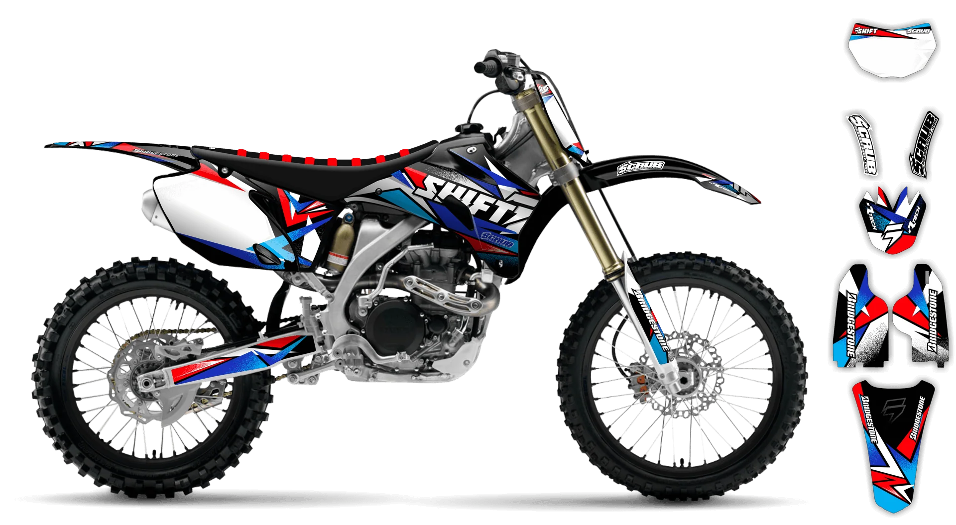 Graphics Kit - Yamaha - WR450F - 2007-2011 - X-Rut - LE
