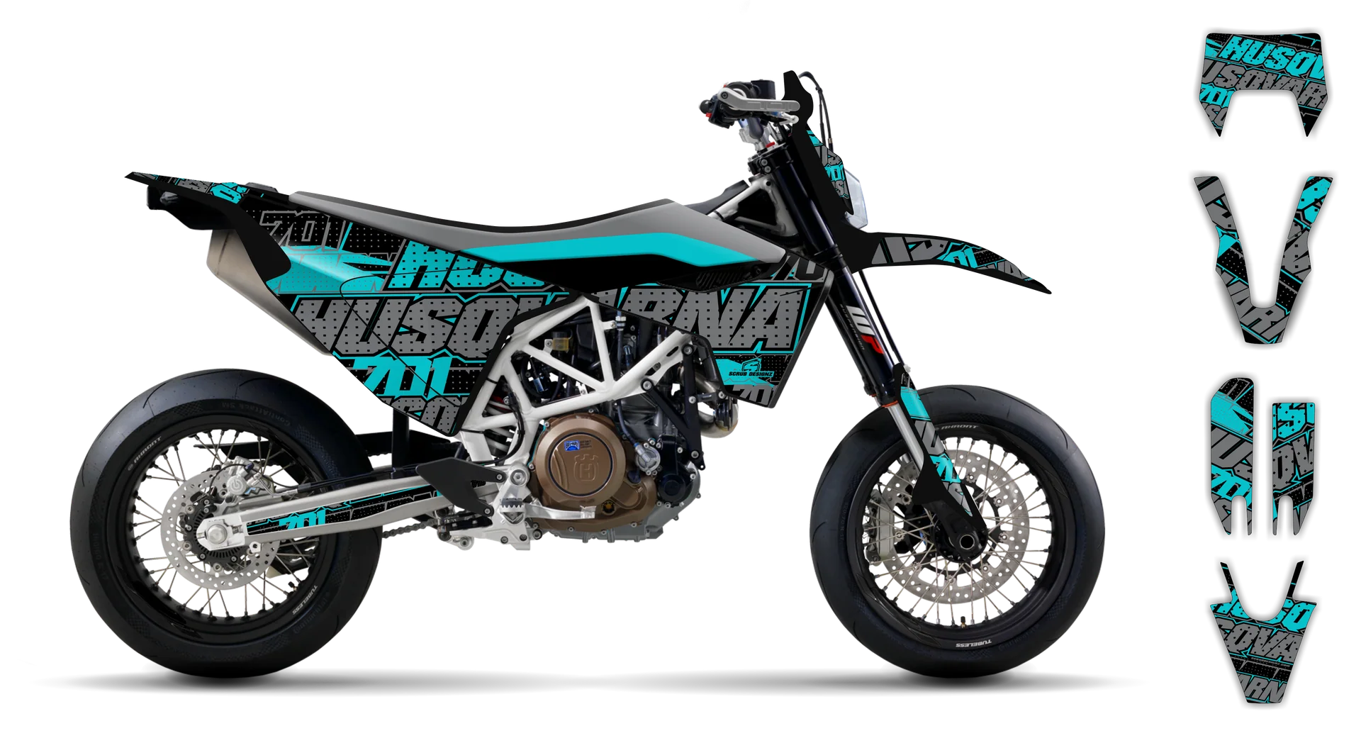 Graphics Kit - Husqvarna 14-> EN 701 - 2016-2024 - SE1084 - R3