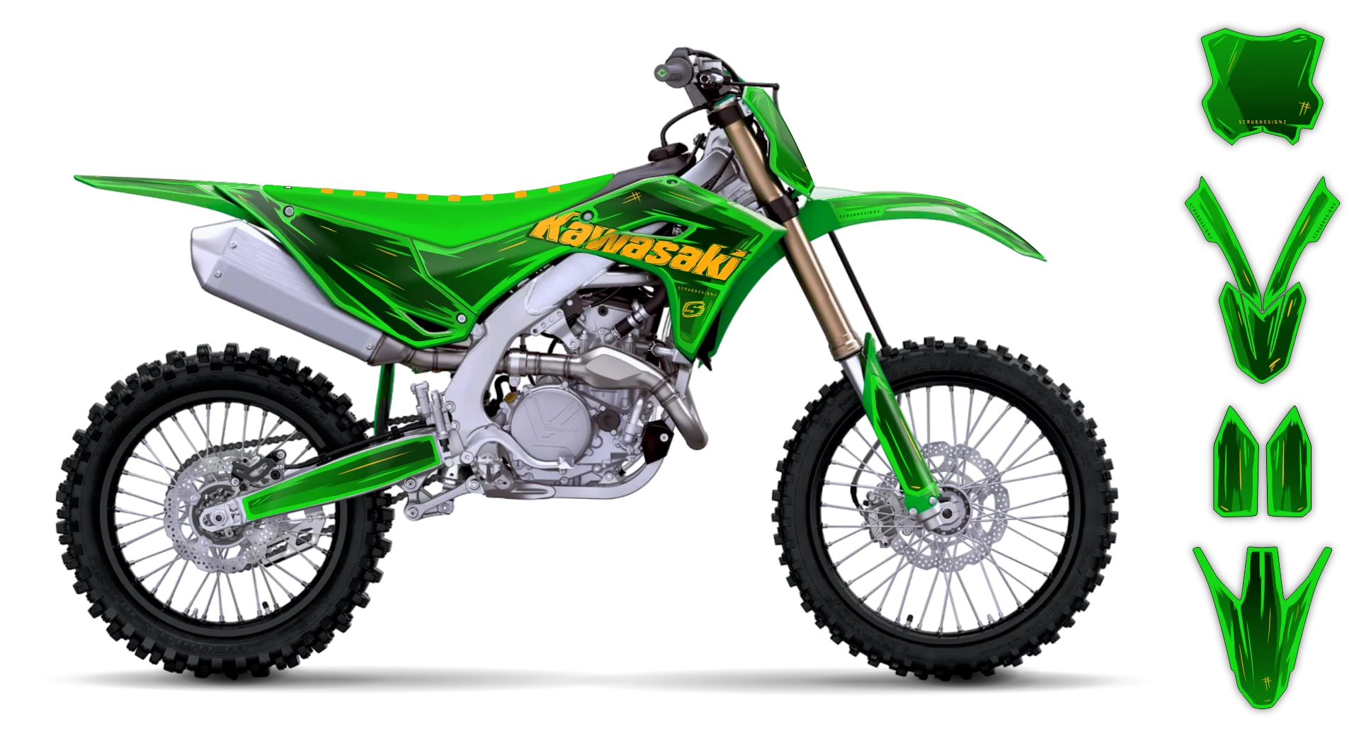 Graphics Kit - Kawasaki - KX 450F - 2024-2025 - Artlex - R1