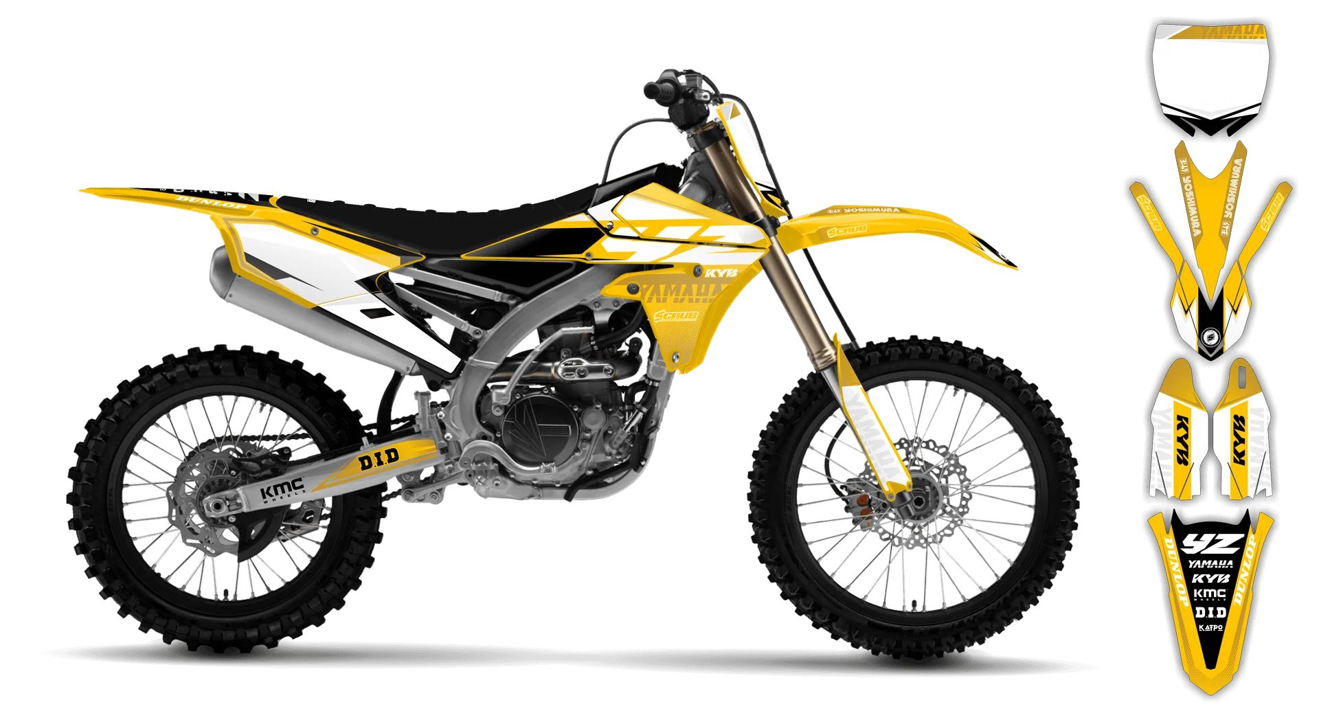 Graphics Kit - Yamaha - YZ250F - 2010-2013 - Discovery - R4