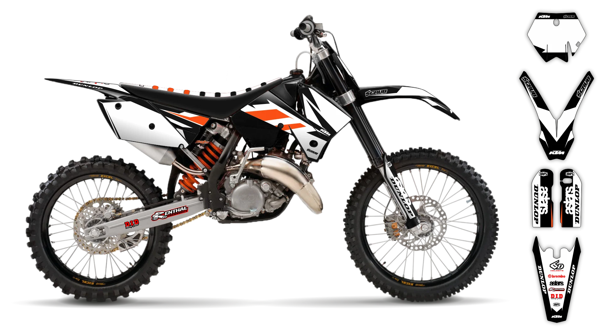 Graphics Kit - KTM - SX SX-F / XC XC-F - 2005-2006 - K8 - R1