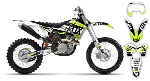 Graphics Kit - KTM - EXC EXC-F / XC-W XCF-W - 2008-2011 - Fluo SE1038 - ST