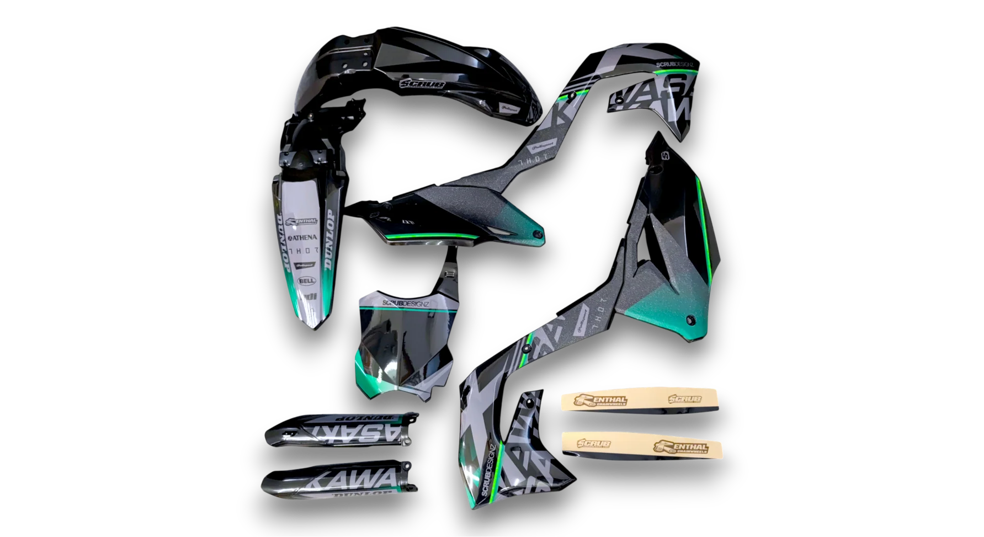 GFP - Kawasaki - KX 450F - 2019-2023 - Black-SE1050-R2