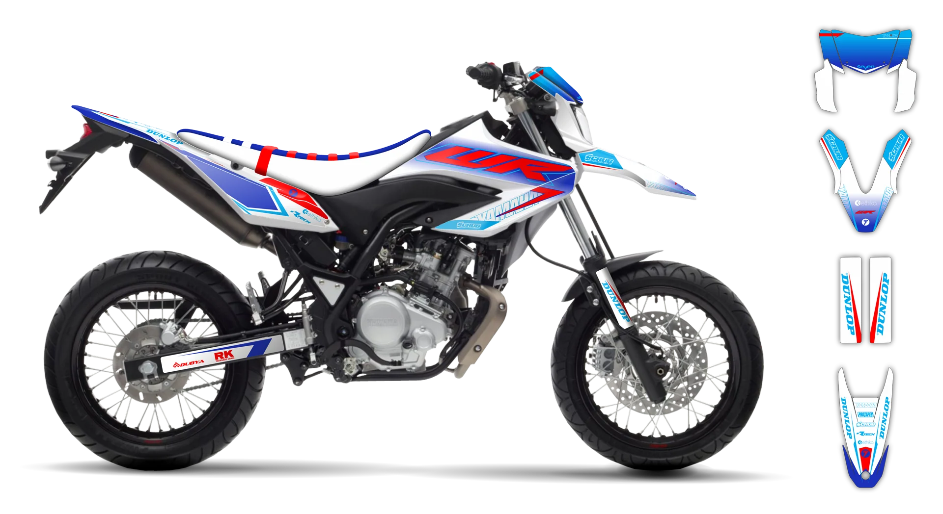 Graphics Kit - Yamaha - WR 125X - 2009-2022 - SE1086 - R2