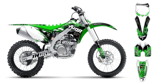 Graphics Kit - Kawasaki - KX 450F - 2006-2008 - Sledge - ST