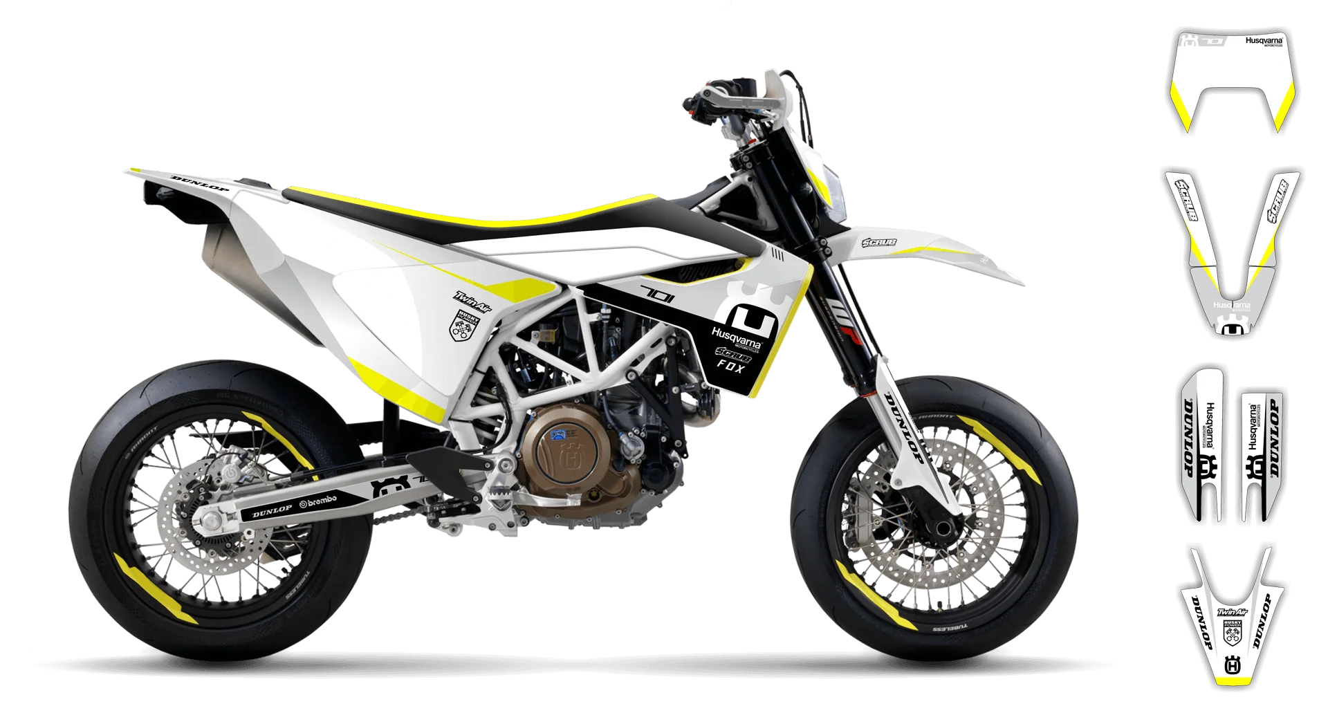 Graphics Kit - Husqvarna 14-> SM 701 - 2016-2024 - H7 - R1