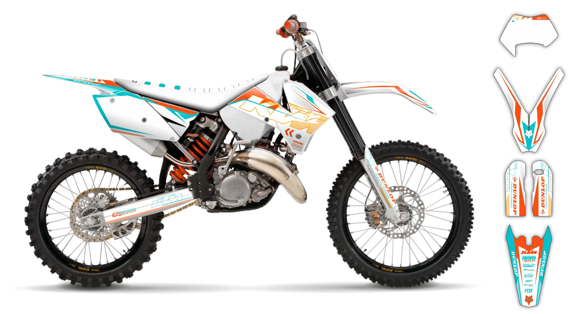 Graphics Kit - KTM - EXC EXC-F / XC-W XCF-W - 2005-2007 - K5 - R2