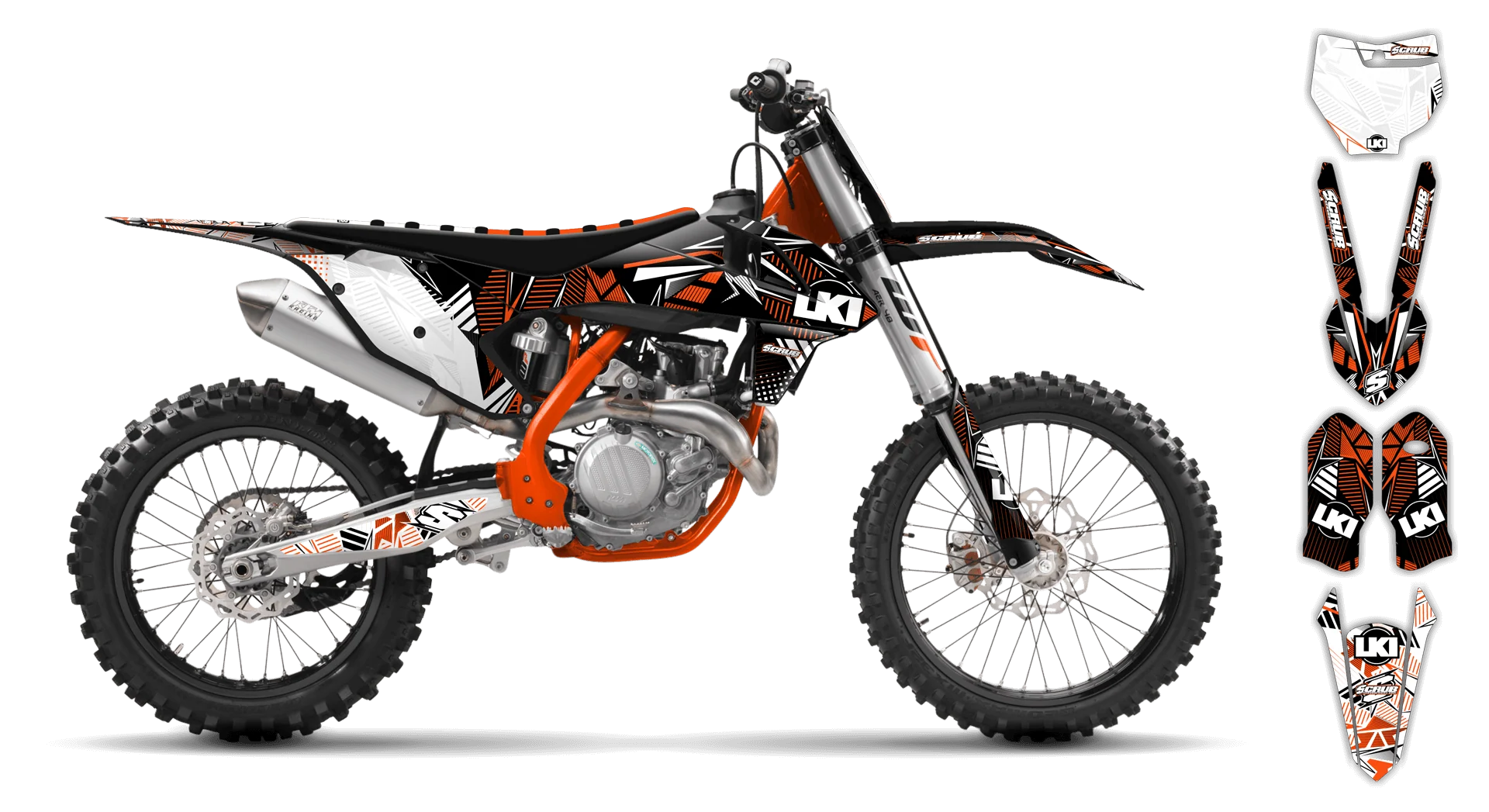 Graphics Kit - KTM - SX 50 - 2016-2023 - Block Pass - ST