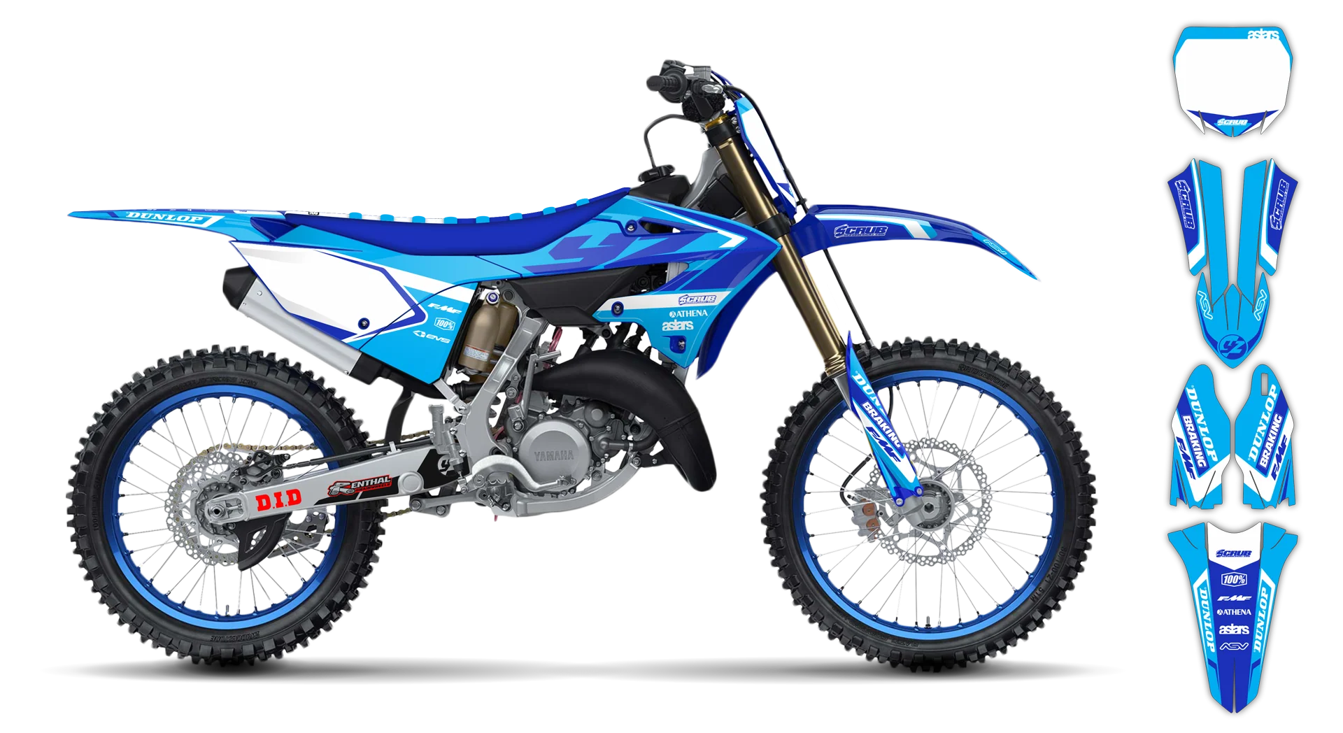 Graphics Kit - Yamaha - YZ 125 - 2022-2025 - Eclipse - LE