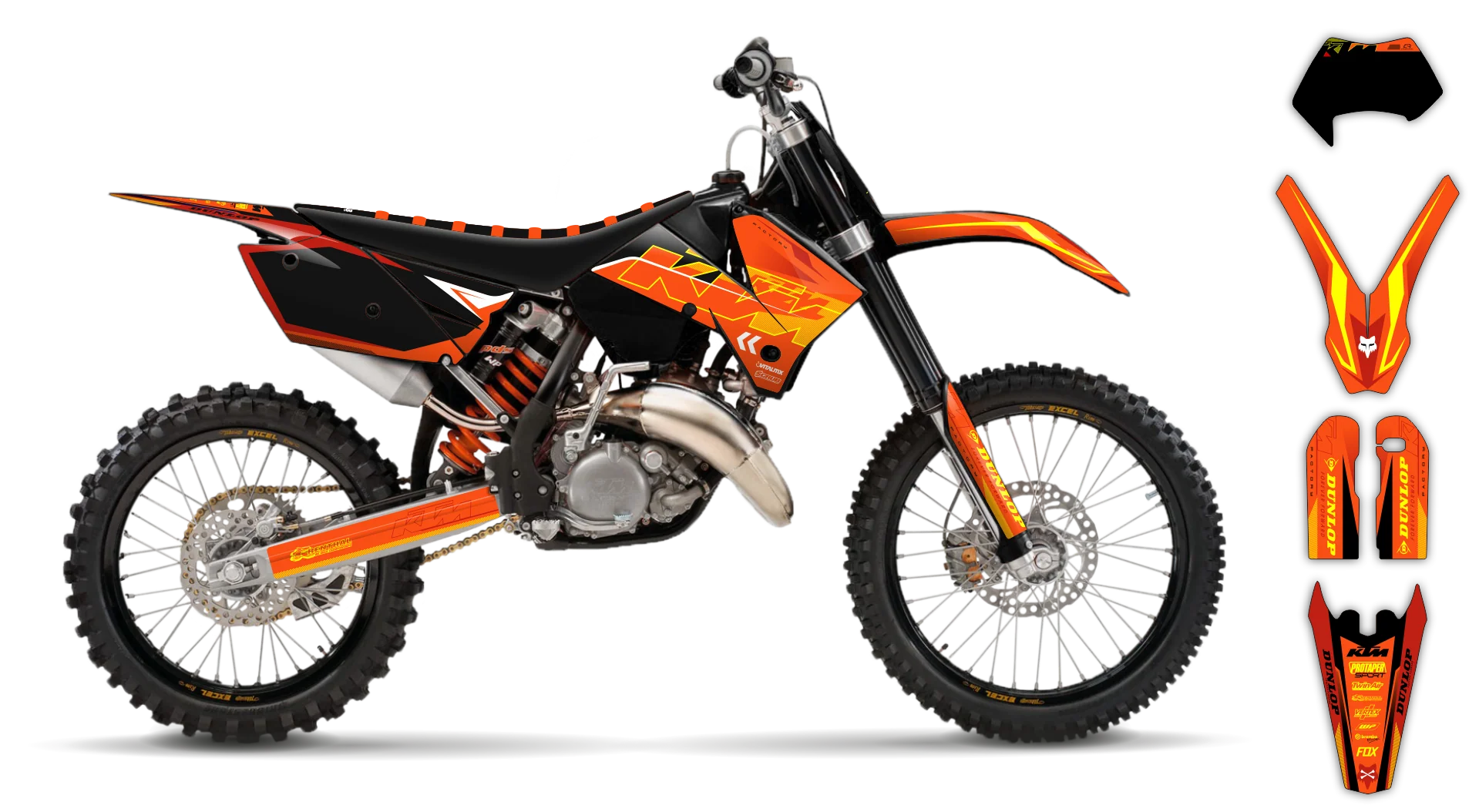 Graphics Kit - KTM - EXC EXC-F / XC-W XCF-W - 2005-2007 - K5 - LE