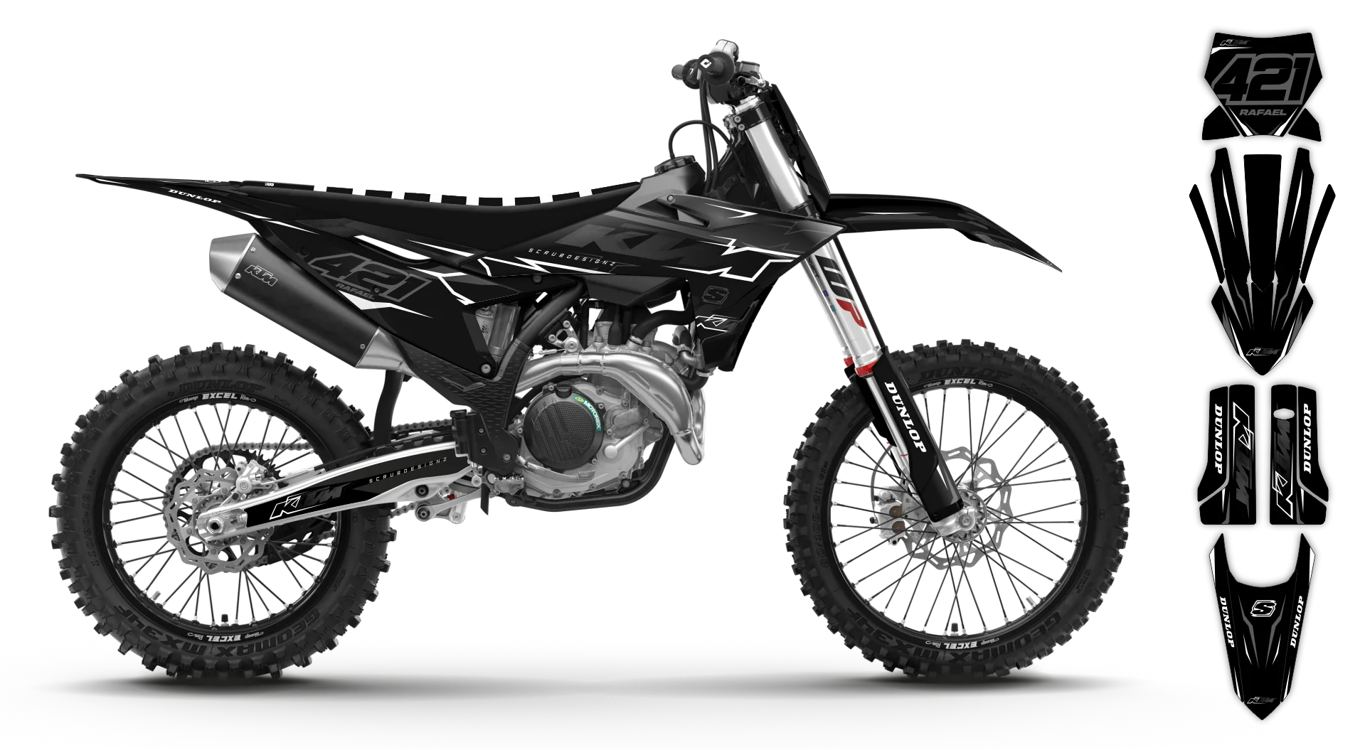 Graphics Kit - KTM - SX SX-F / XC XC-F - 2025 - K22 - R1