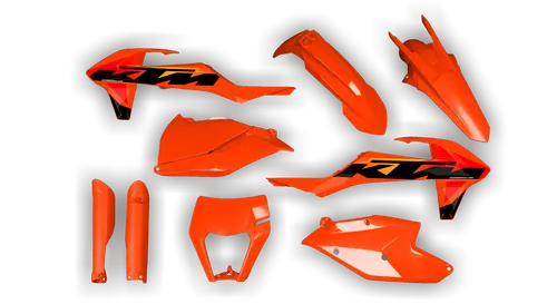 Plastics Kit - KTM - EXC EXC-F / XC-W XCF-W - 2017-2019 - Full Kit - Orange Restyle