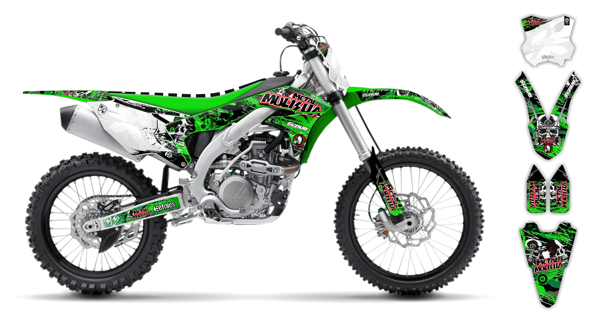 Graphics Kit - Kawasaki - KX 250F - 2017-2020 - Em Em - ST