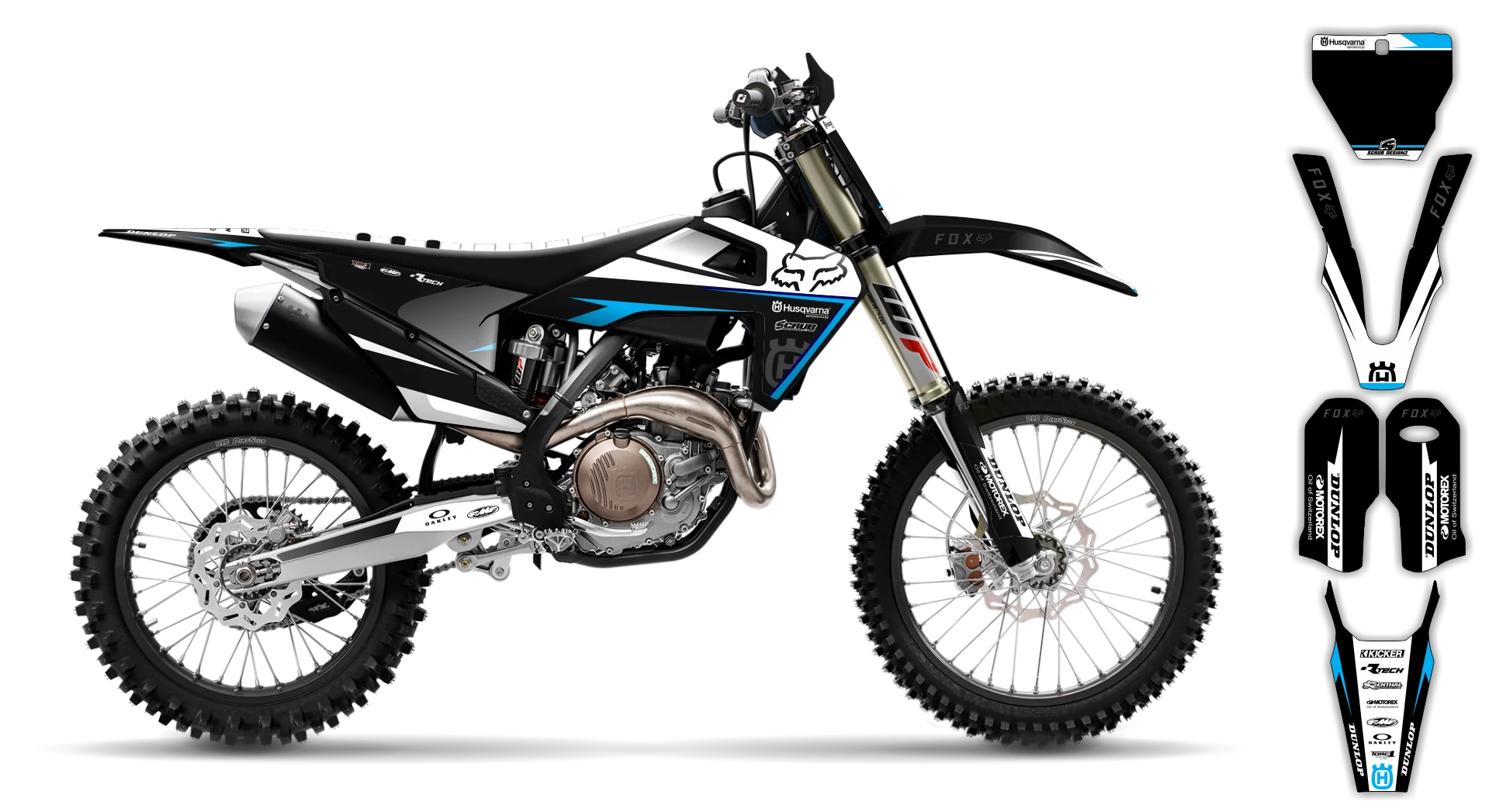 Graphics Kit - Husqvarna 14-> TC-FC-FX Series - 2019-2022 - H-SE1068 - LE