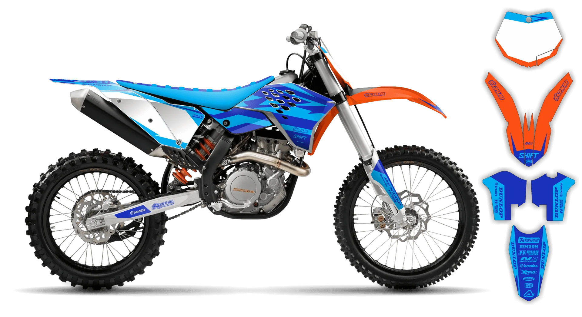 Graphics Kit - KTM - SX SX-F / XC XC-F - 2007-2010 - SE1025 - R3
