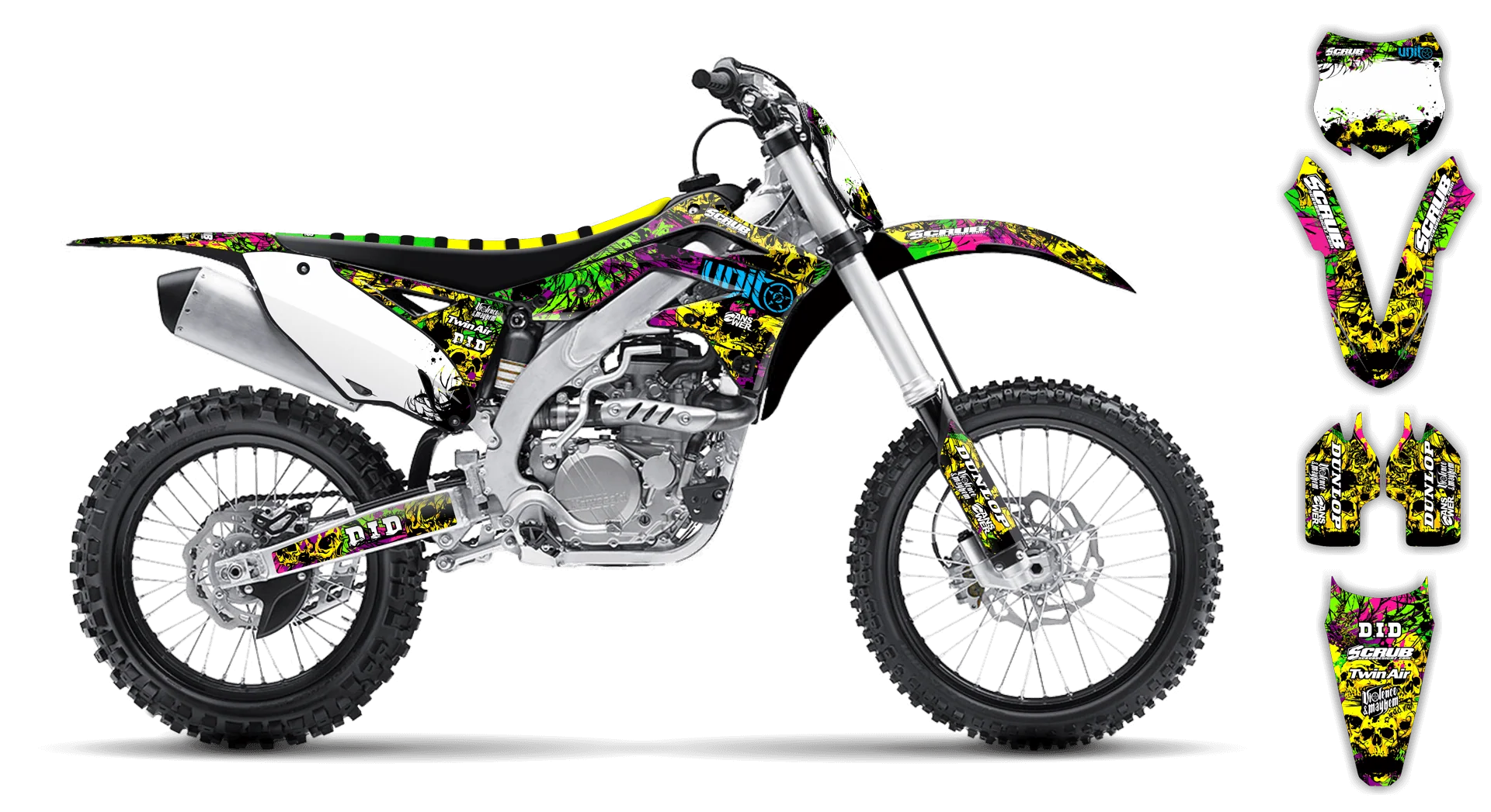 Graphics Kit - Kawasaki - KX 450F - 2006-2008 - Wasabi - LE