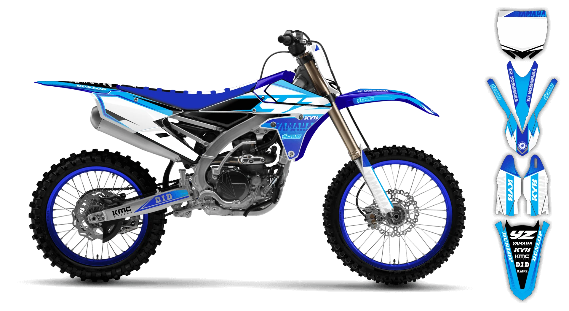Graphics Kit - Yamaha - YZ250F - 2010-2013 - Discovery - R3