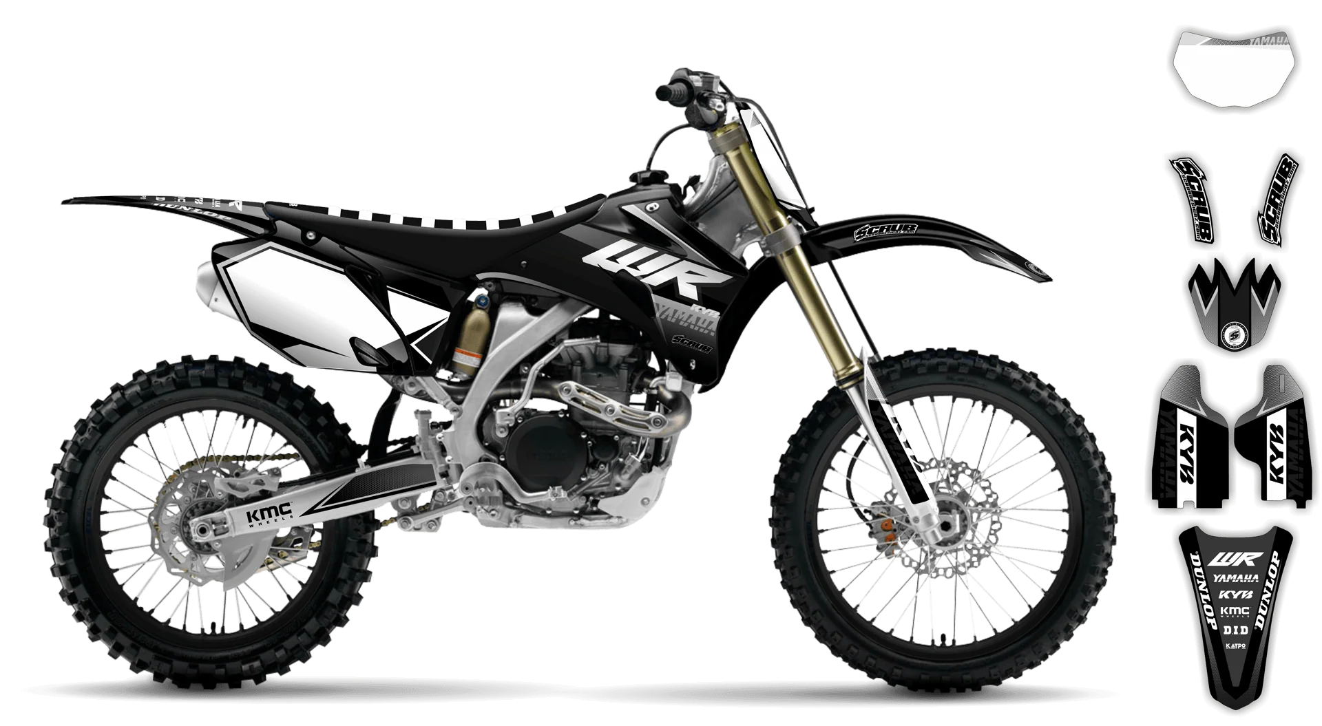 Graphics Kit - Yamaha - WR450F - 2007-2011 - Discovery - R2